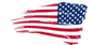 USA flag left facing